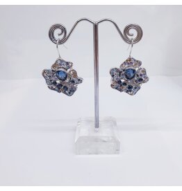 ERJ0222 - Silver,Blue Earring