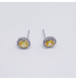 ERJ0242 - Silver,Yellow Earring