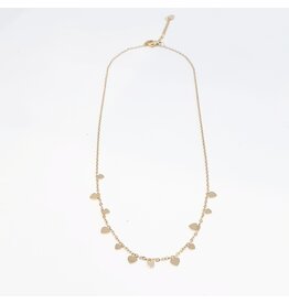 SCF0020 - Gold, Hearts Necklace