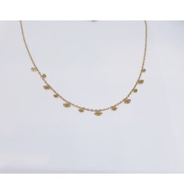 SCF0021 - Gold, Evil Eye Necklace