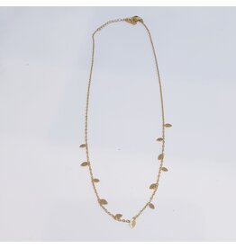 SCF0022 - Gold, Leaves Necklace