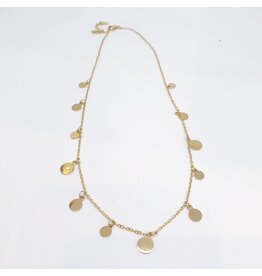 SCF0028 - Gold, Circles Necklace