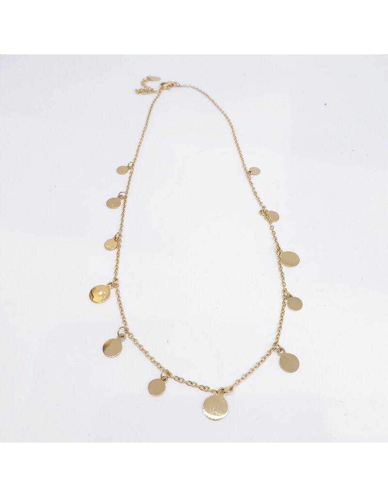 SCF0028 - Gold, Circles Necklace