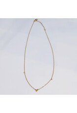 SCF0033 - Gold, Hearts Necklace