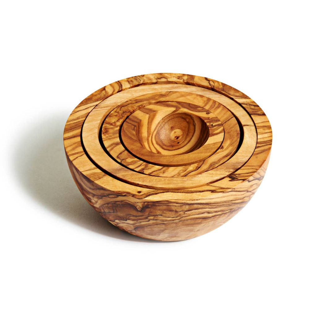 Natural Olive Wood NESTING BOWLS Magnolia