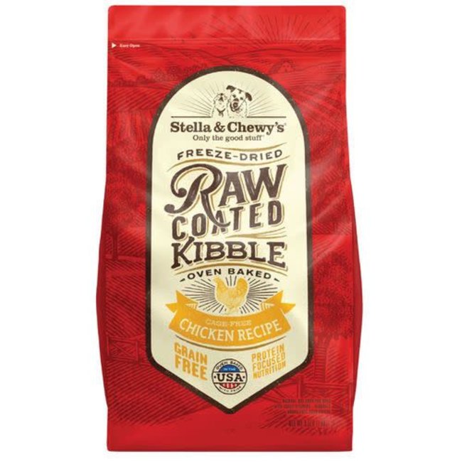 Stella and Chewys Stella and Chewys - RAW COATED - CHICKEN Recipe - Dry Dog Food, 3.5lb