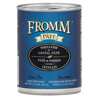 Fromm FROMMD GF WHITEFISH & LENTIL PATE 12.2oz
