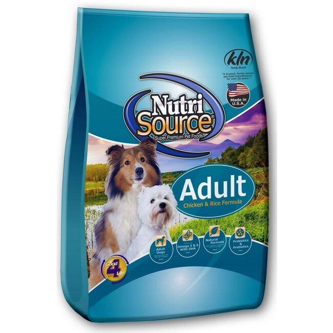 Nutrisource NutriSource - ADULT CHICKEN and RICE - Dog Dry, 26 lbs
