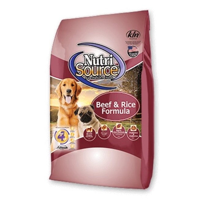 Nutrisource NSD BEEF AND RICE 5#