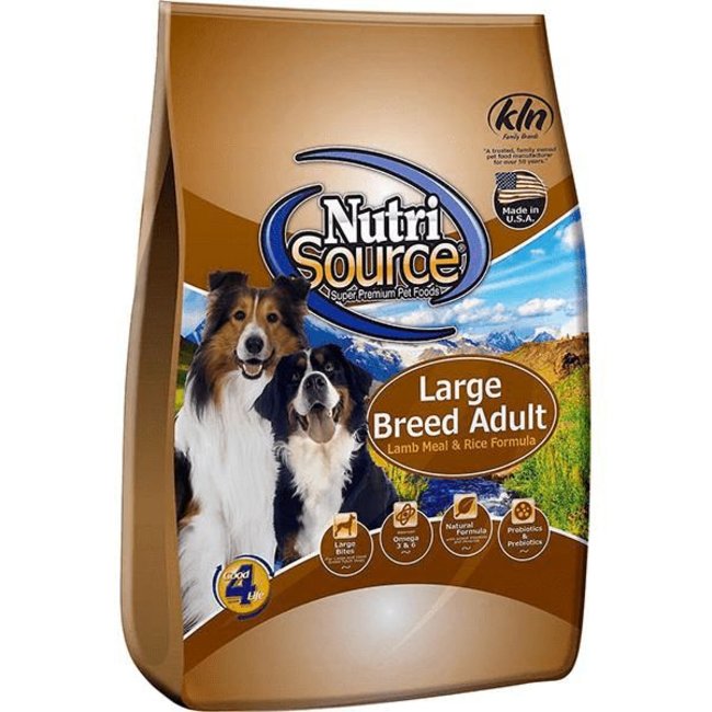 Nutrisource NutriSource - LARGE BREED LAMB MEAL and RICE Formula - Dog Dry, 30lb