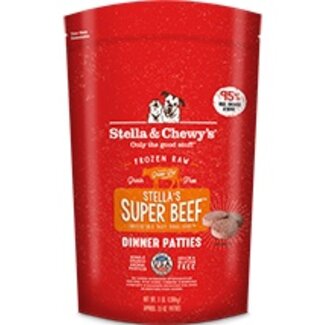 Stella and Chewys Stella and Chewys - Frozen Dinner Patties SUPER BEEF - Frozen Dog Food, 6lb