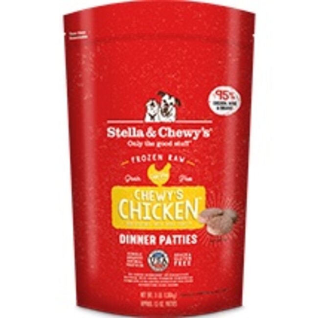 Stella and Chewys Stella and Chewys - Frozen Dinner Patties CHEWYS CHICKEN - Frozen Dog Food, 12lb