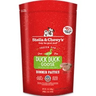 Stella and Chewys Stella and Chewys - Frozen Dinner Patties DUCK DUCK GOOSE - Frozen Dog Food, 3lb