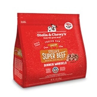 Stella and Chewys Stella and Chewys - Frozen Dinner Morsels SUPER BEEF - Frozen Dog Food, 4lb