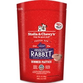 Stella and Chewys Stella and Chewys - Frozen Dinner Patties RABBIT- Frozen Dog Food, 3lb