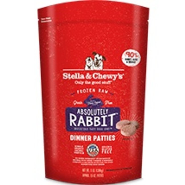 Stella and Chewys Stella and Chewys - Frozen Dinner Patties RABBIT- Frozen Dog Food, 3lb