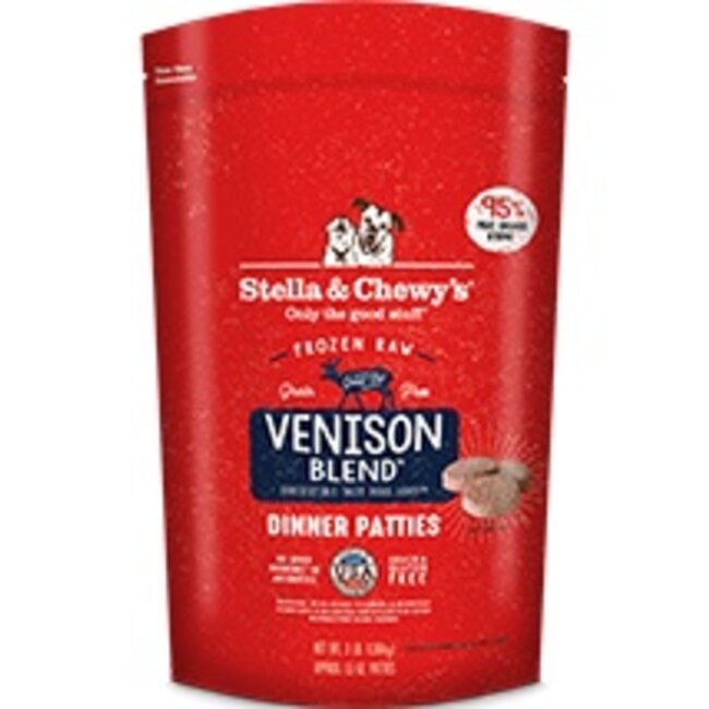 Stella and Chewys Stella and Chewys - Frozen Dinner Patties VENISON- Frozen Dog Food, 3lb