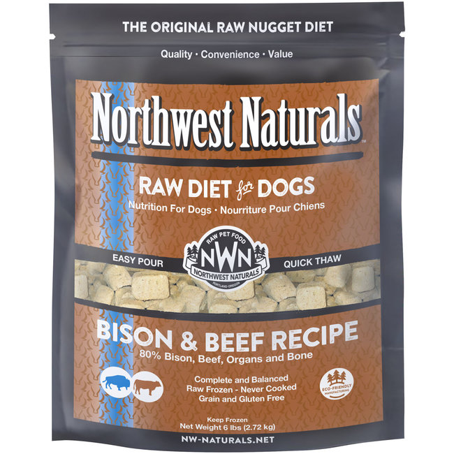 Northwest Naturals Northwest Naturals Frozen Bison & Beef Nuggets 6 lbs