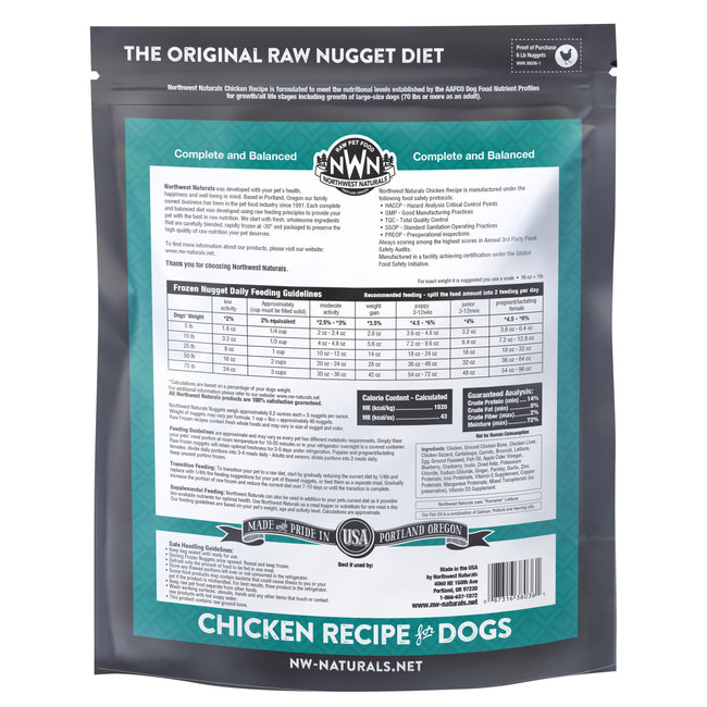 Northwest Naturals Northwest Naturals Frozen Chicken Nuggets 6 lbs