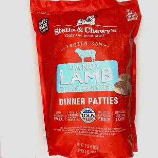 Stella and Chewys Stella and Chewys - Frozen Dinner Patties CHEWYS LAMB- Frozen Dog Food, 12lb