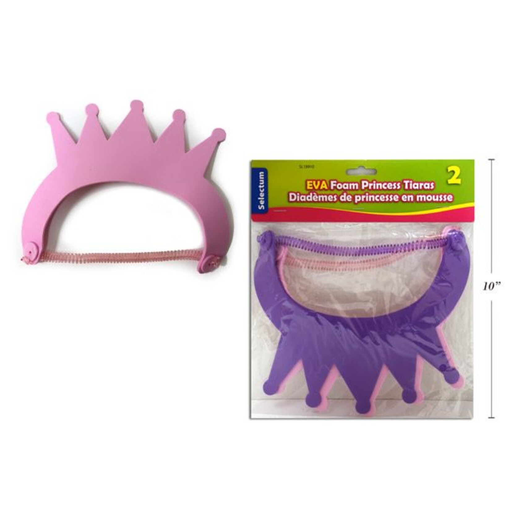 Eva Foam Princess Tiaras 2pk
