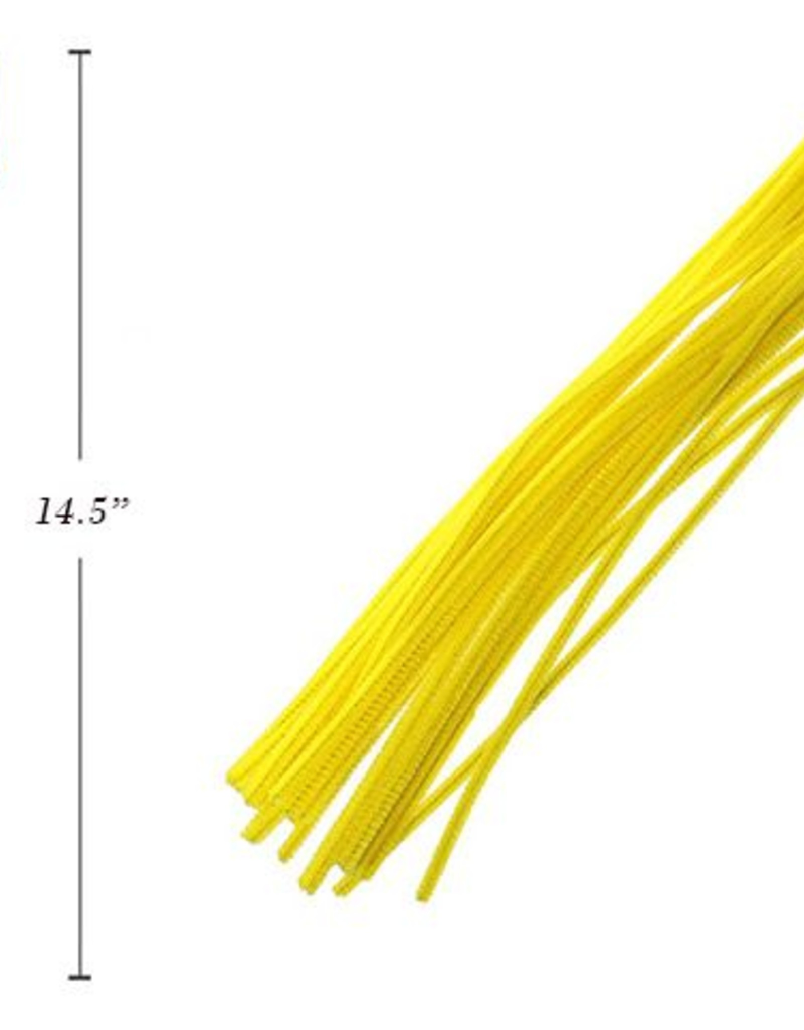 12" Chenilles Yellow 40/Bag 4 Mm Thickness