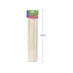6 Pc Wooden Dowels 12"X3/8" (30.5Cmx0.9Cm)