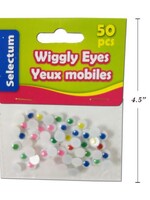 Wiggly Eyes, Asst Colours, 7Mm Size 50/Bag