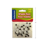 Wiggly Eyes Black & White 10Mm Size 50/Bag