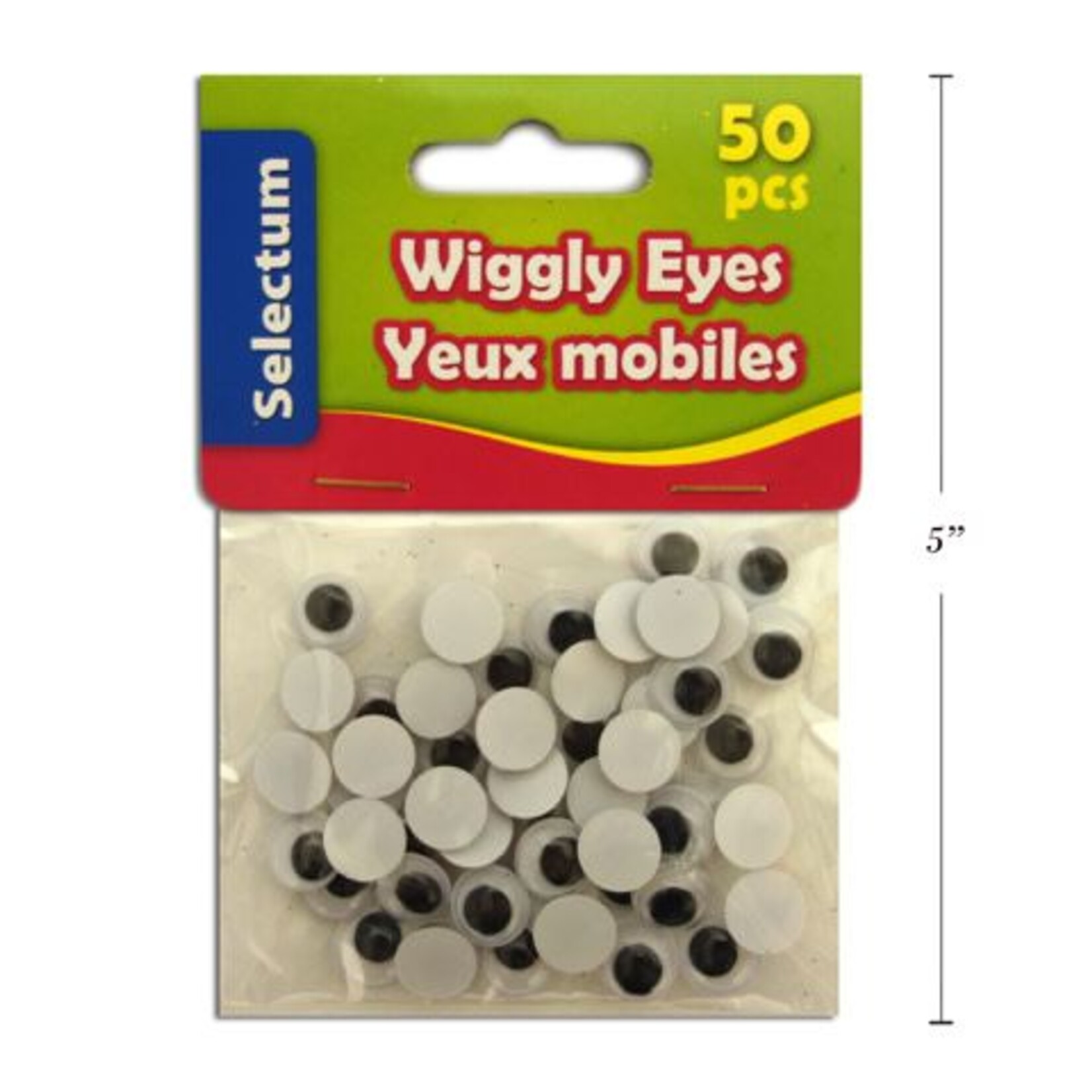 Wiggly Eyes Black & White 10Mm Size 50/Bag