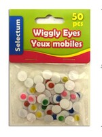 Wiggly Eyes Asst Colours, 10Mm 50/Bag