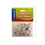 Wiggly Eyes Asst Colours, 12Mm Size 50/Bag