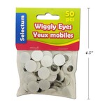Wiggly Eyes Black & White, 15Mm Size 50/Bag