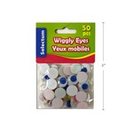 Wiggly Eyes Asst Colours, 15Mm Size 50/Bag