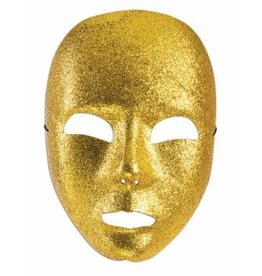 Mask - Gold Glitter Face