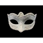 Venetian Plastic Mask Small Size White