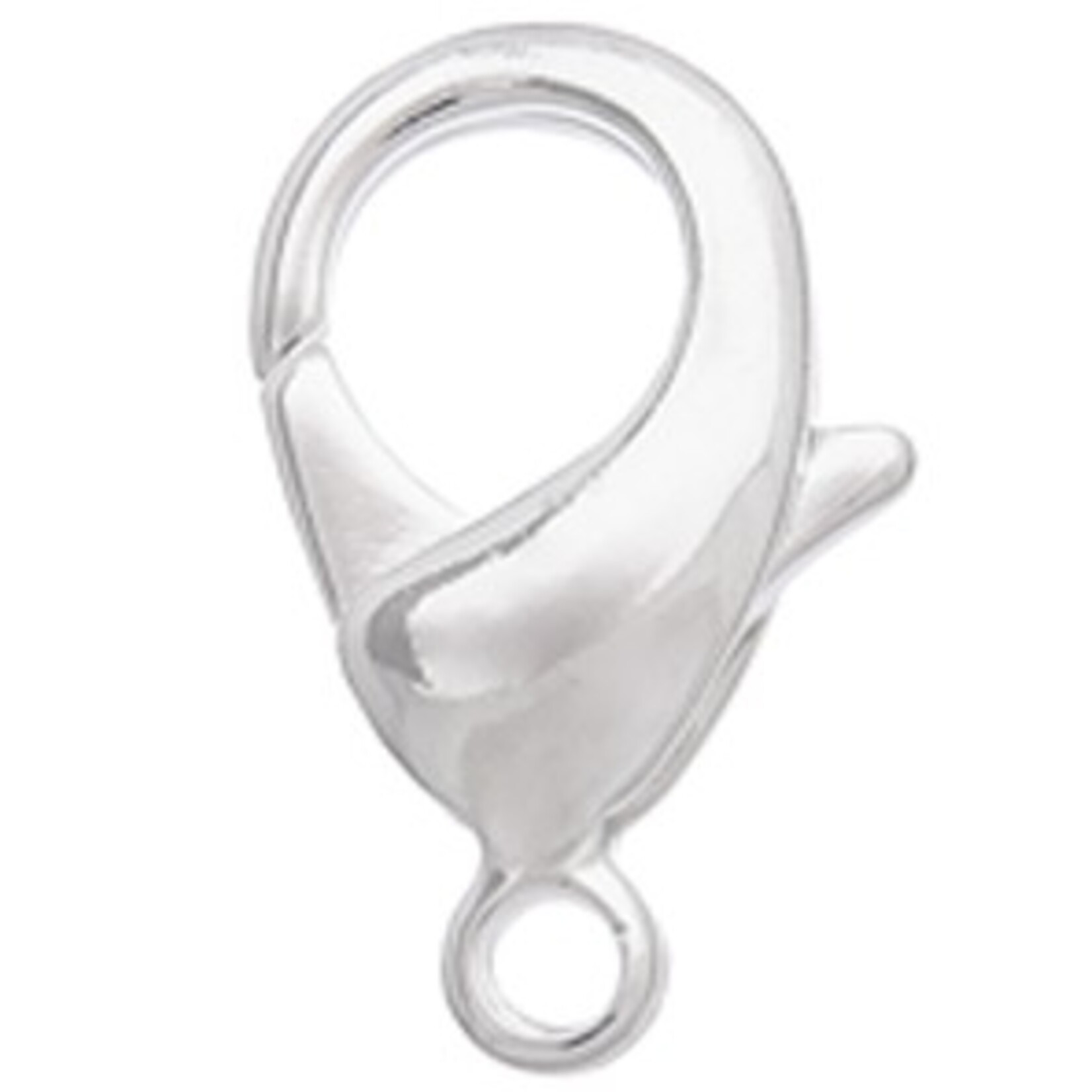 Lobster Clasp Silver 15mm (50 Pcs)