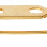 Broach / Brooch Pins (bar pins) 0.75 inches Gold (100 pieces)