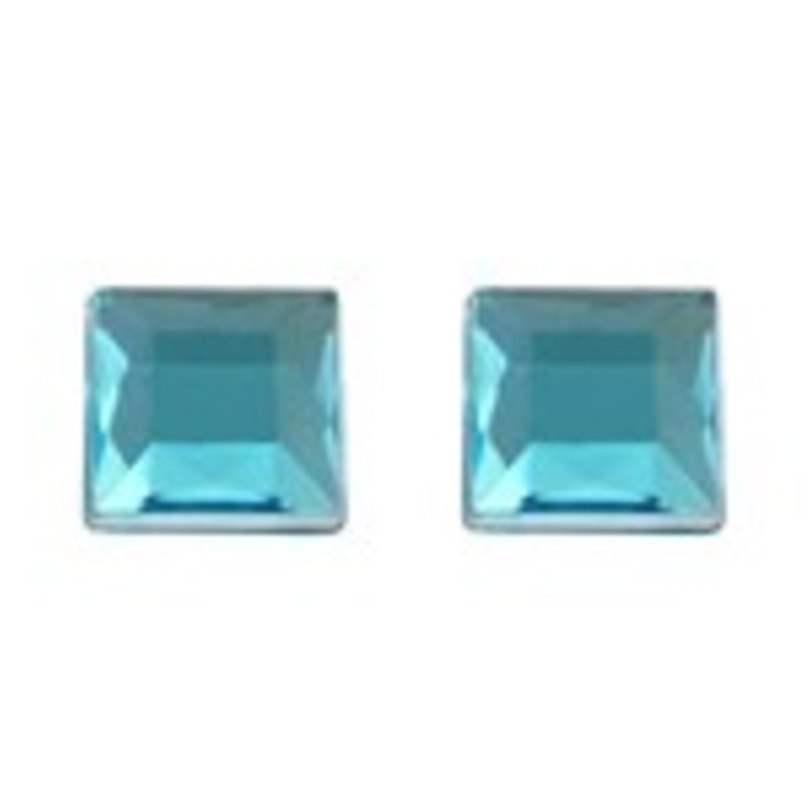 Acrylic Facetted Rhinestone Square (100 Pcs)