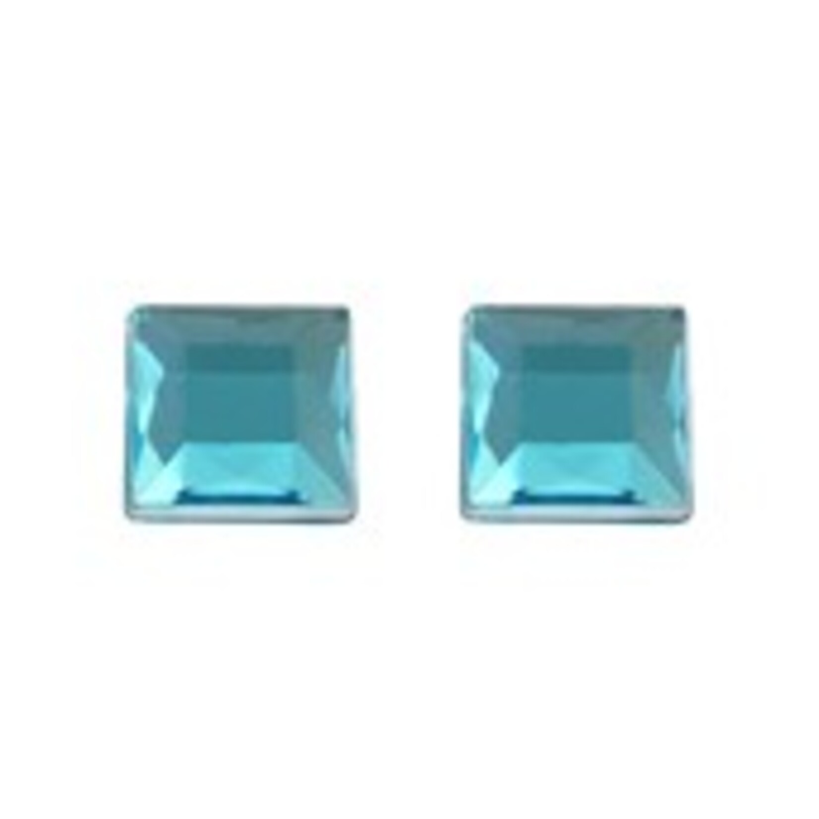 Acrylic Facetted Rhinestone Square (100 Pcs)