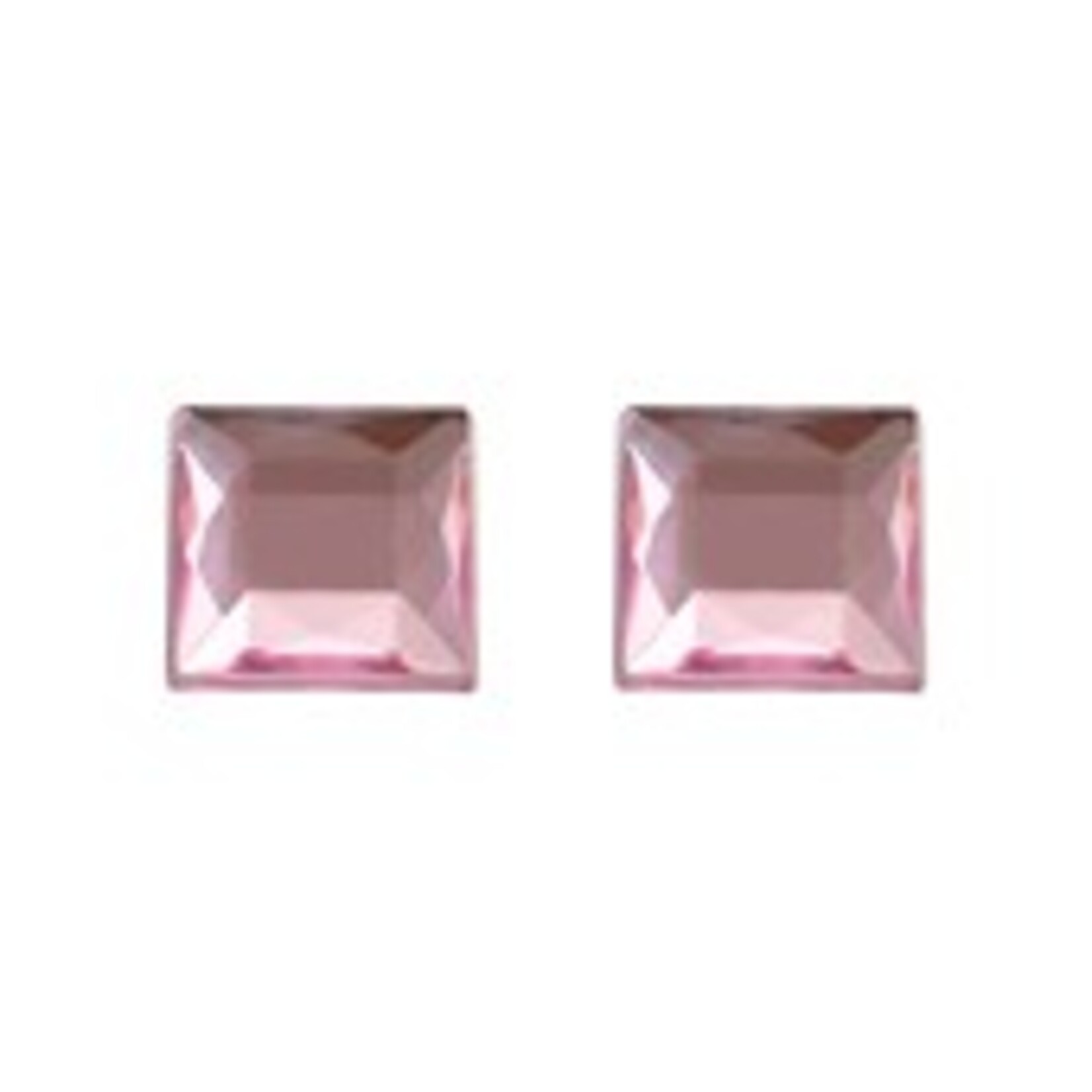Acrylic Facetted Rhinestone Square (100 Pcs)