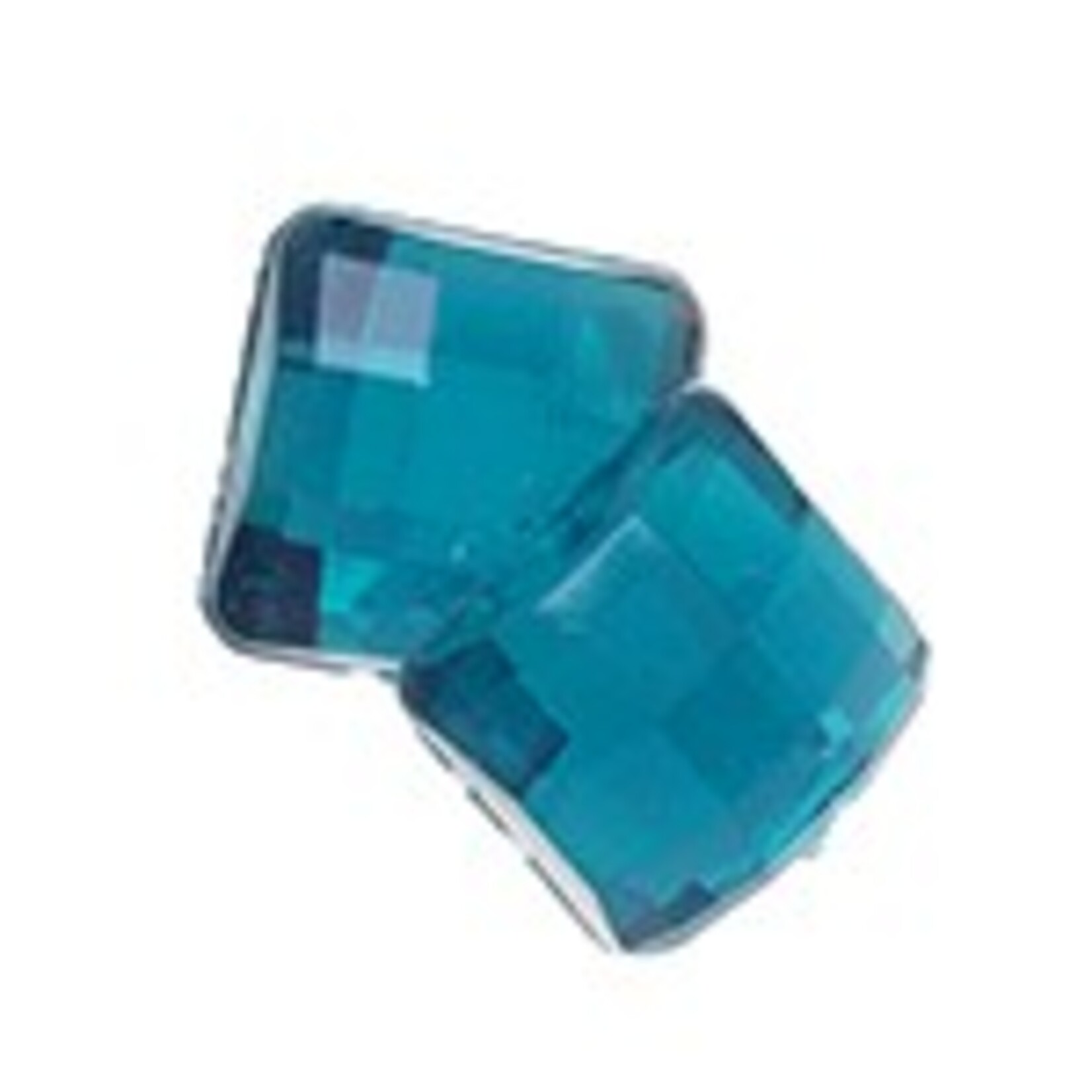 Acrylic Facetted Rhinestone Square (100 Pcs)