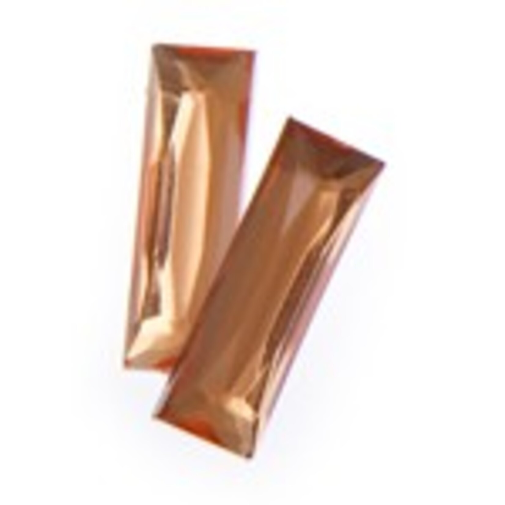 Acrylic Facetted Rhinestone Rectangle (100 Pcs)