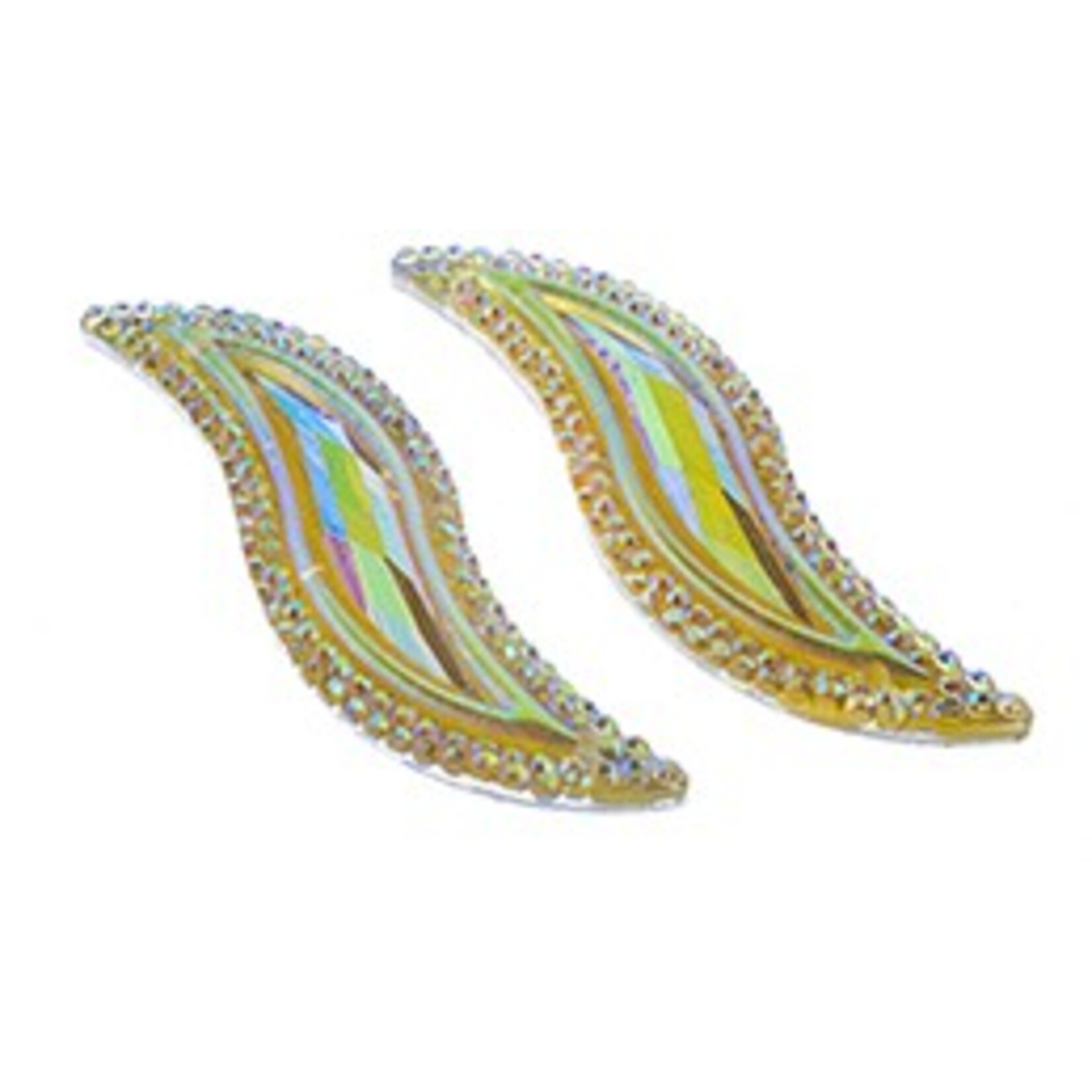 Resin Sew-On Peacock Stone