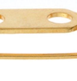 Broach Pins (Bar Pins) 0.75In Plated Gold(12 Pcs)