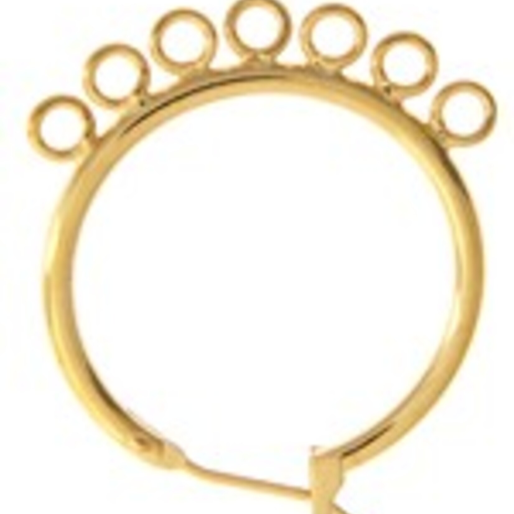 Chandelier Earring(10 Pieces) Gold Nickel Free 23 Mm