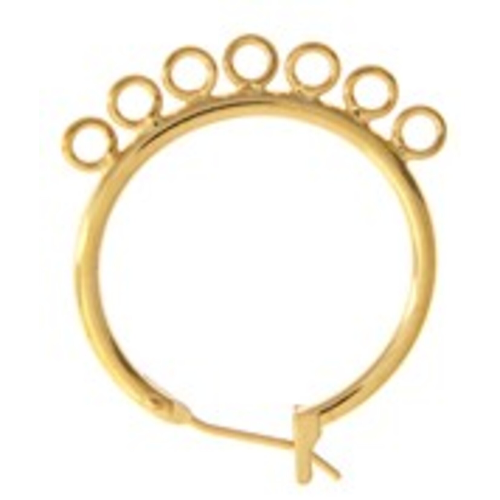 Chandelier Earring(10 Pieces) Gold Nickel Free 23 Mm