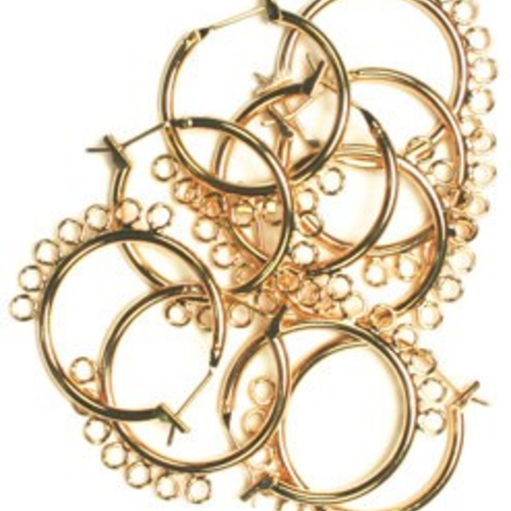 Chandelier Earring (1 Pair) Gold Nickel Free 23Mm