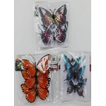 Printed Feather Butterfly Wire Clip Assortment