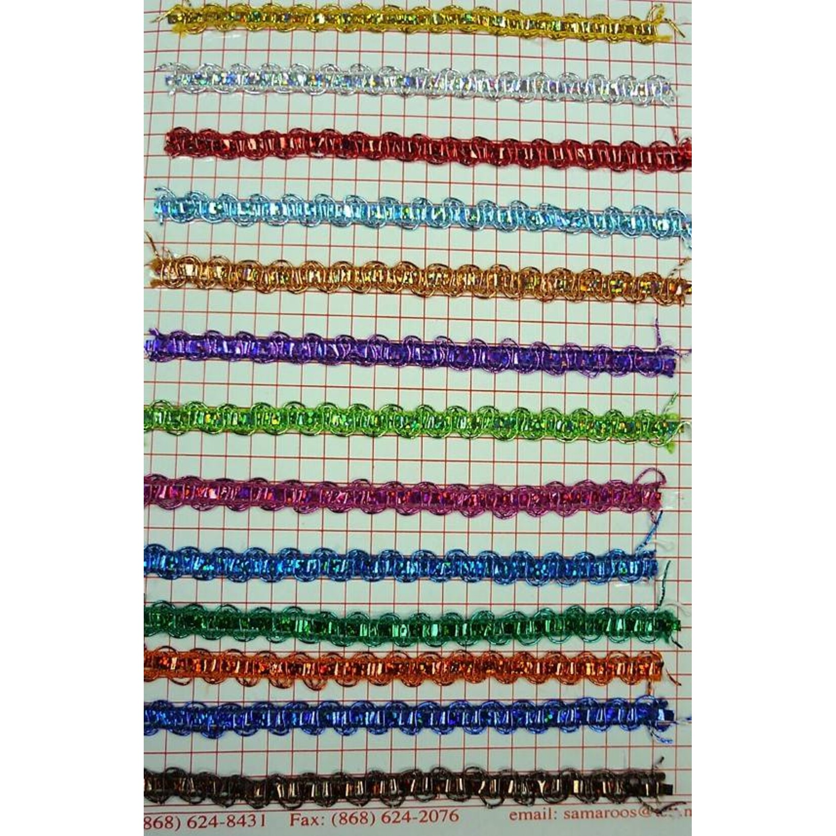 12889 Lazer Braid Card